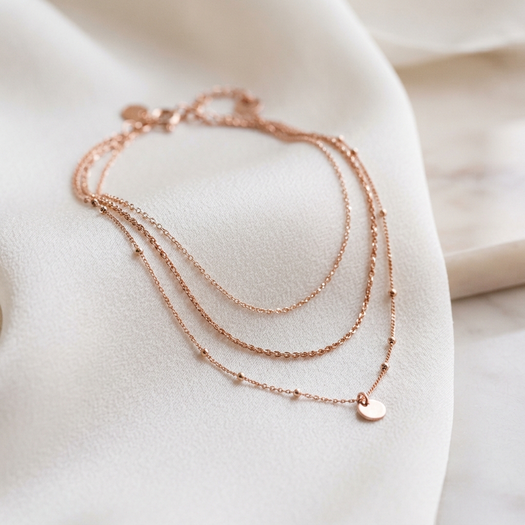 Rose Gold Layered Chain