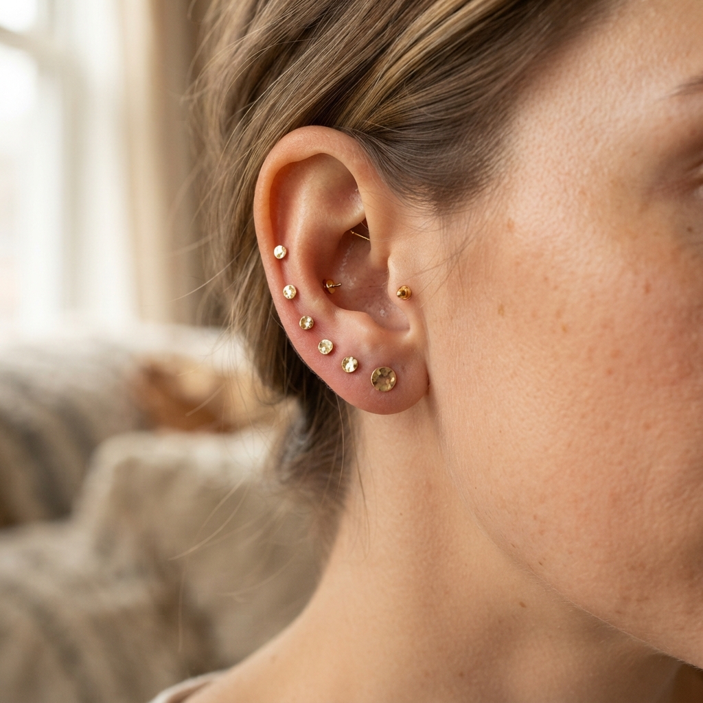 Stardust Dot Studs